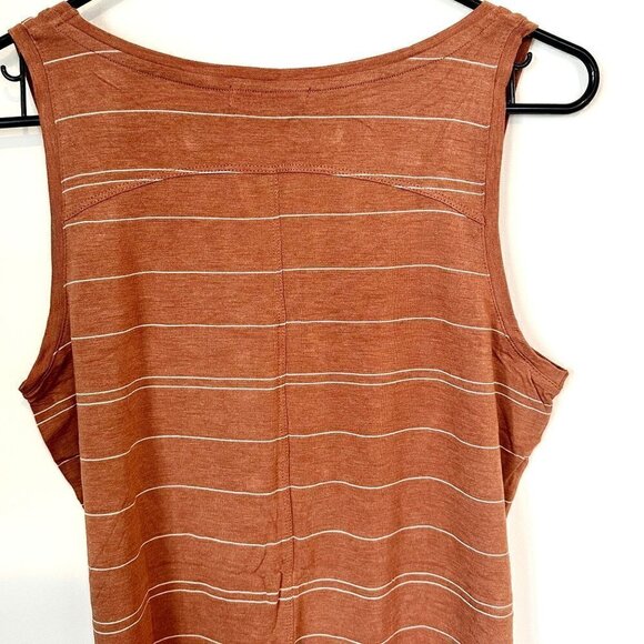NWT Prana Foundation Scoop Neck Tank in Copper Heather Stripe - Size Small - Picture 6 of 8